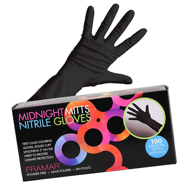 Midnight Mitts Nitrile Gloves - 100 Count (Extra Strength)