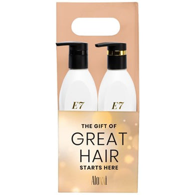 E7 Holiday Gift Set by Aloxxi Anti-Frizz Shampoo & Anti-Frizz Conditioner Holiday Promotion