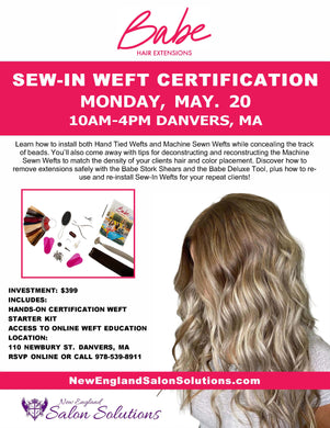 Sew In Weft Certification Hands On by Babe May 20