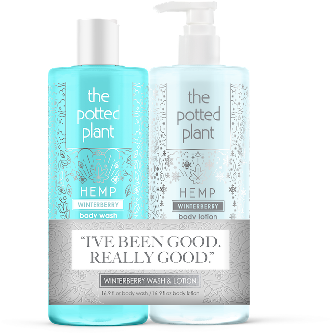 Potted Plant Holiday Duo Lotion + Body Wash Duo - Winterberry